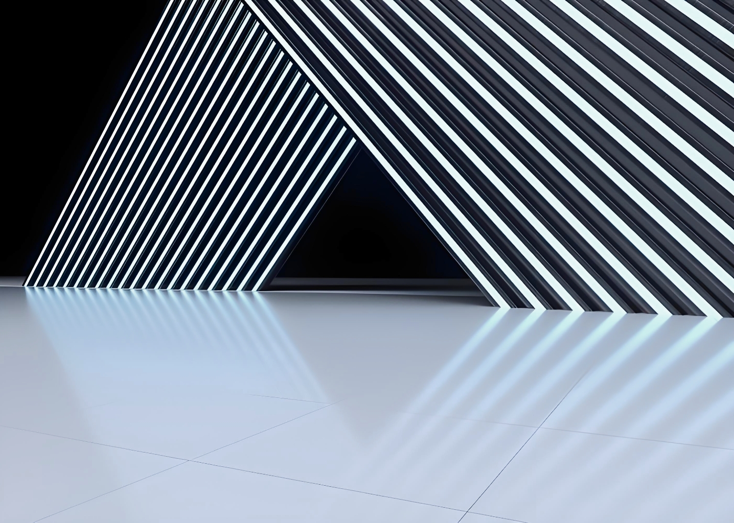 EasyLink LED ambient lighting display showing colorful strip lights in a modern living room