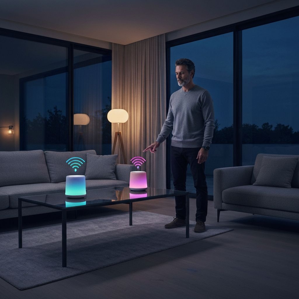 Smart voice-controlled LED lighting system working with Alexa and Google Home